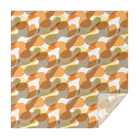 Camouflage Square Tablecloth 42x42in(107x107cm) – Waterproof Polyester Printed Table Cover, Wrinkle Resistant & Washable for Kitchen Dining Picnic Party Decor