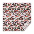 thumbnail image 1 of Camouflage Square Tablecloth 52x52in(132x132cm) – Waterproof Polyester Printed Table Cover, Wrinkle Resistant & Washable for Kitchen Dining Picnic Party Decor, 1 of 6