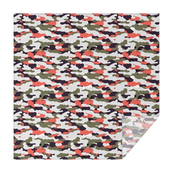 Camouflage Square Tablecloth 52x52in(132x132cm) – Waterproof Polyester Printed Table Cover, Wrinkle Resistant & Washable for Kitchen Dining Picnic Party Decor