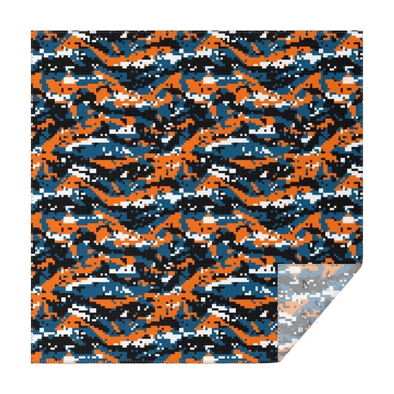 Camouflage Square Tablecloth 60x60in(152x152cm) – Waterproof Polyester Printed Table Cover, Wrinkle Resistant & Washable for Kitchen Dining Picnic Party Decor