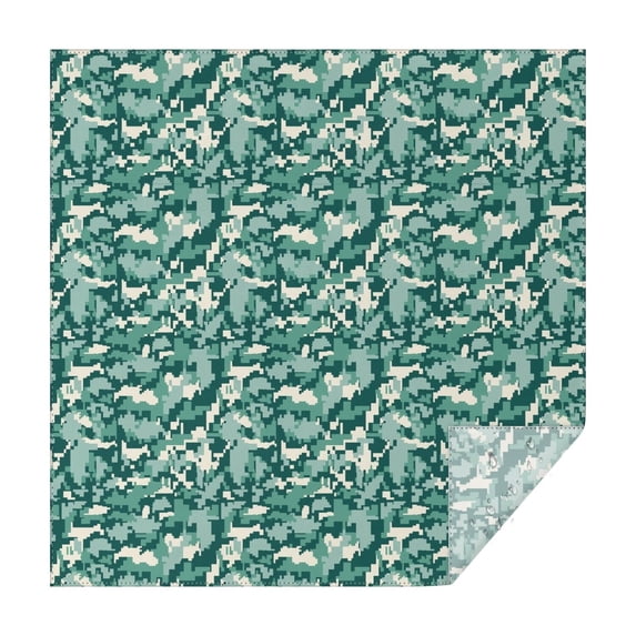 Camouflage Square Tablecloth 60x60in(152x152cm) – Waterproof Polyester Printed Table Cover, Wrinkle Resistant & Washable for Kitchen Dining Picnic Party Decor