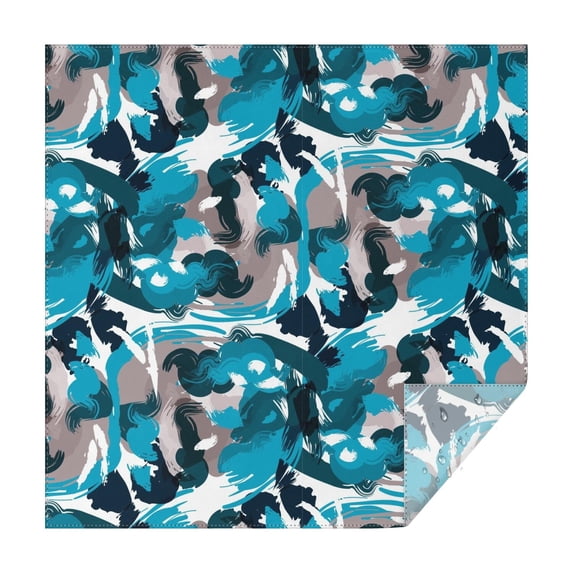 Camouflage Square Tablecloth 60x60in(152x152cm) – Waterproof Polyester Printed Table Cover, Wrinkle Resistant & Washable for Kitchen Dining Picnic Party Decor