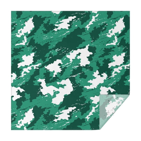 Camouflage Square Tablecloth 60x60in(152x152cm) – Waterproof Polyester Printed Table Cover, Wrinkle Resistant & Washable for Kitchen Dining Picnic Party Decor