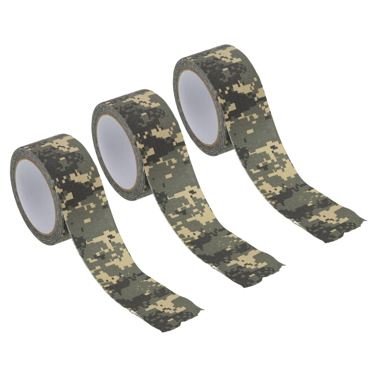 Camouflage Tape 2" x 11 Yards, Self Adhesive Camo Tape Wrap, Digital 3 Pack