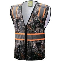 Camouflage Tree Two Tones Safety Vest,With Multi-Pocket Tool