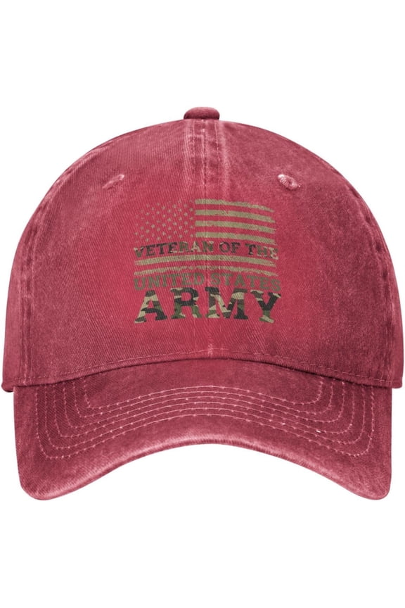 Camouflage Us Flag Veteran Baseball Cap Veteran of The United States Army Gym Hats for Mens Quick Dry Cool Caps