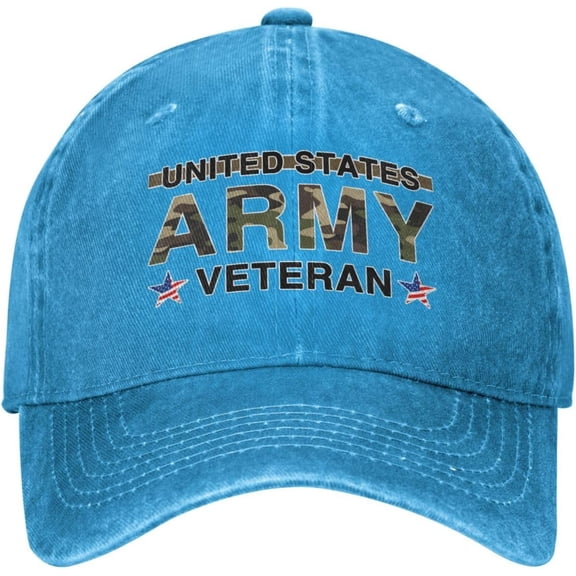 Camouflage Us Flag Veteran Womens Hat Veteran of The United States Army Sport Caps for Mens Breathable Tennis Caps