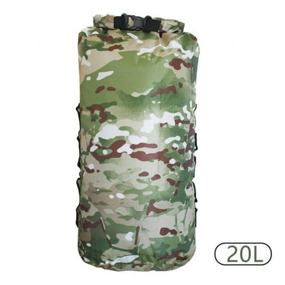 Camouflage Waterproof Dry Bag, Floating Waterproof Bag 3L/5L/10L/20L/35L Roll Top Lightweight Dry Storage Bag Backpack for Travel, Swimming, Boating, Kayaking, Camping and Beach