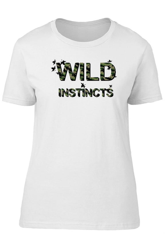 Camouflage "Wild Instincts" T-Shirt Men -Image by Shutterstock, Male 4X-Large