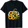 thumbnail image 1 of Camouflage and Sunflower Pumpkin Fall Autumn Thanksgiving T-Shirt, 1 of 5
