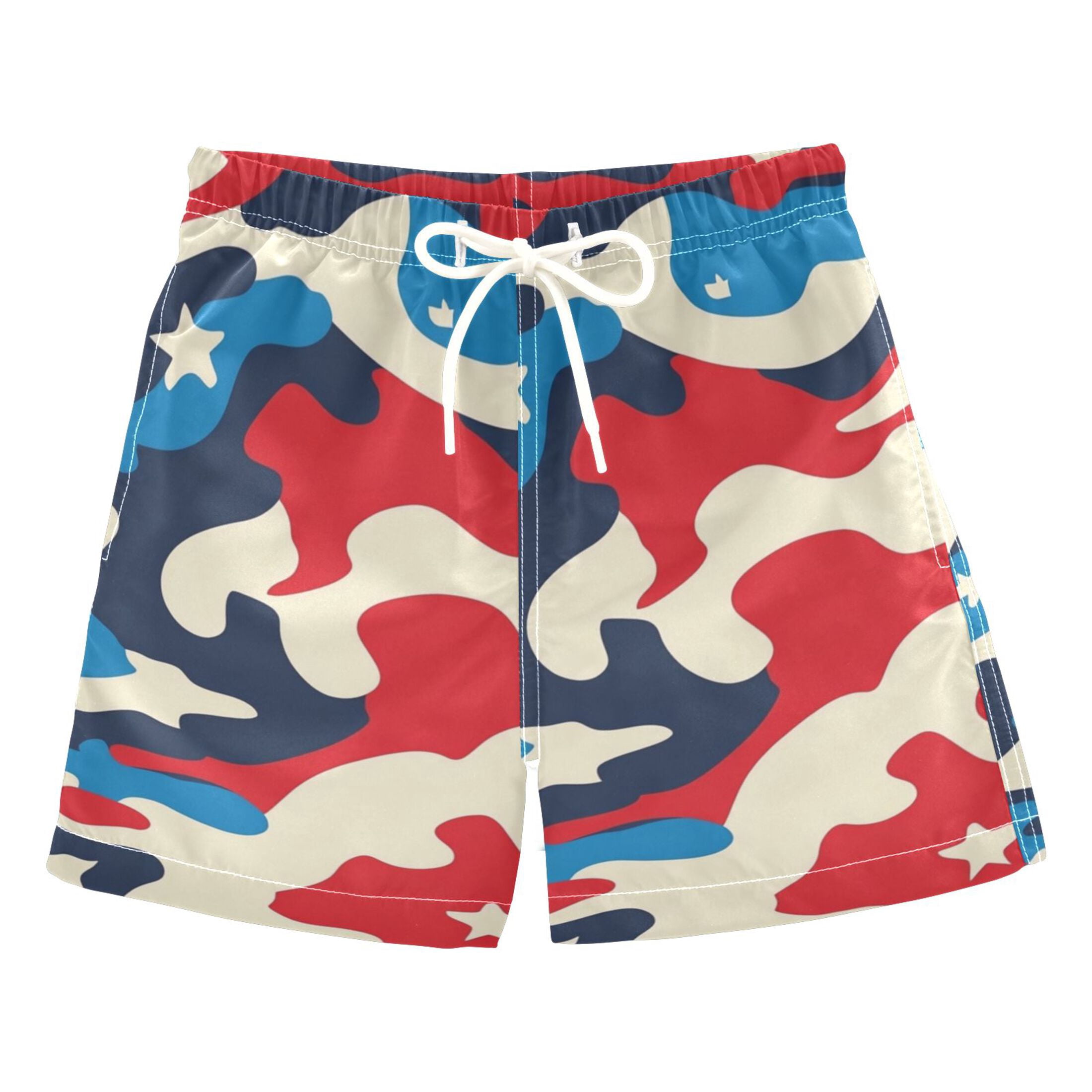 Boy's Youth Boardshort Bundle in Red and Yellow main image 1