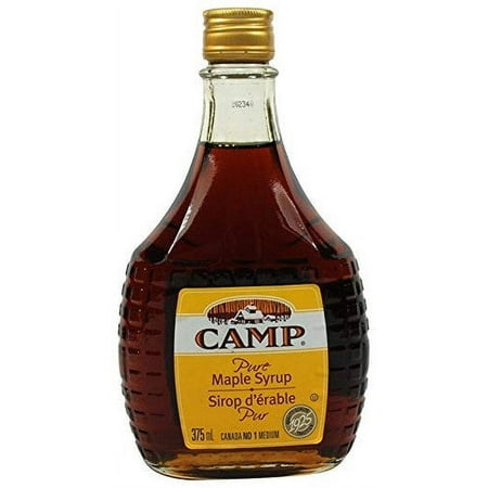 Camp 100% Maple Syrup, #1 Medium, 375mls/12.7oz/ (12pk) {Imported from Canada}