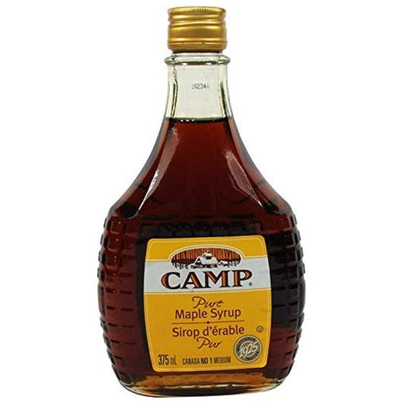 Camp 100% Maple Syrup, #1 Medium, 375mls/12.7oz/ (12pk) {Imported from Canada}
