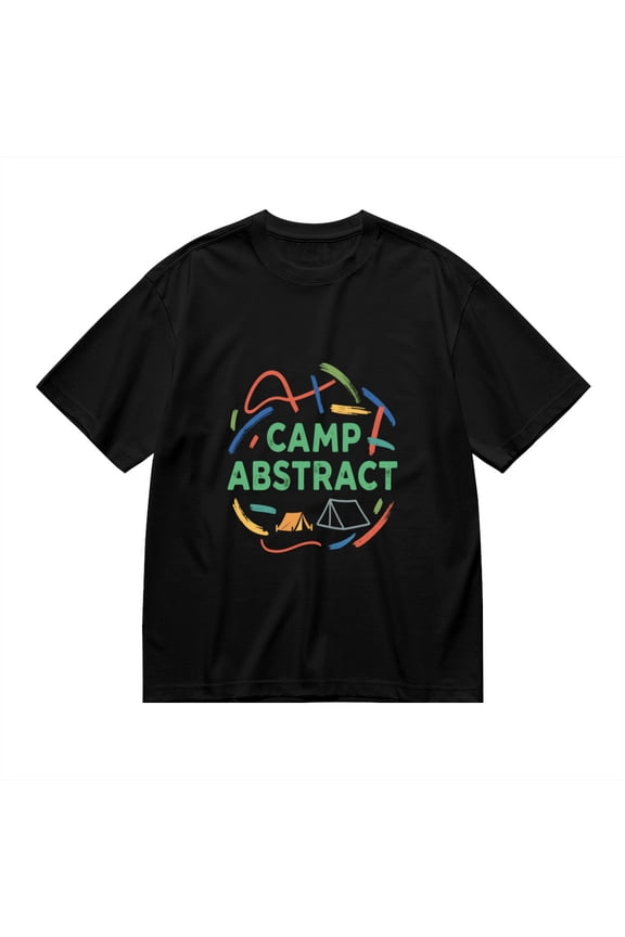 Camp Abstract, Tent Print, T Shirt for Men, Vintage Graphic Tees Men, 23806983,M