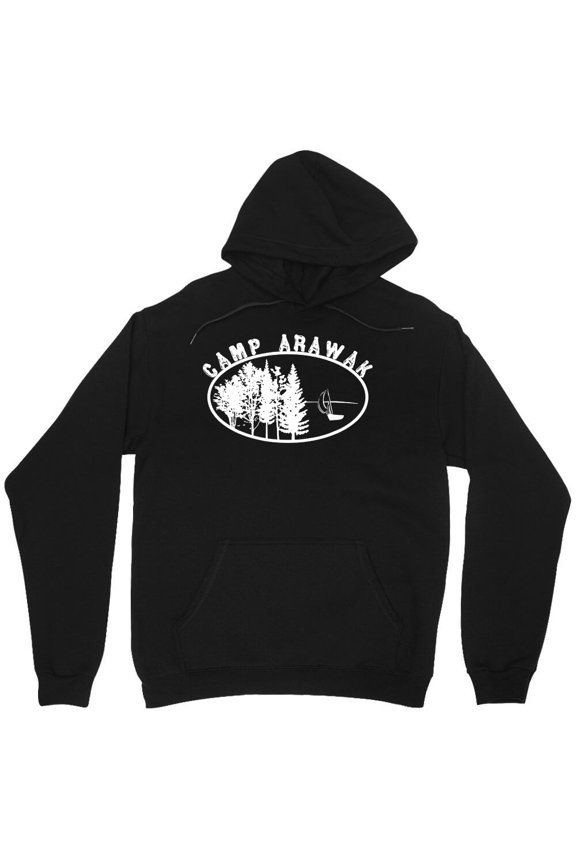 Camp Arawak Funny Horror Movie Parody Graphic Retro 80s Slasher Camp M5505 Unisex Hoodie, Up to Size 5XL
