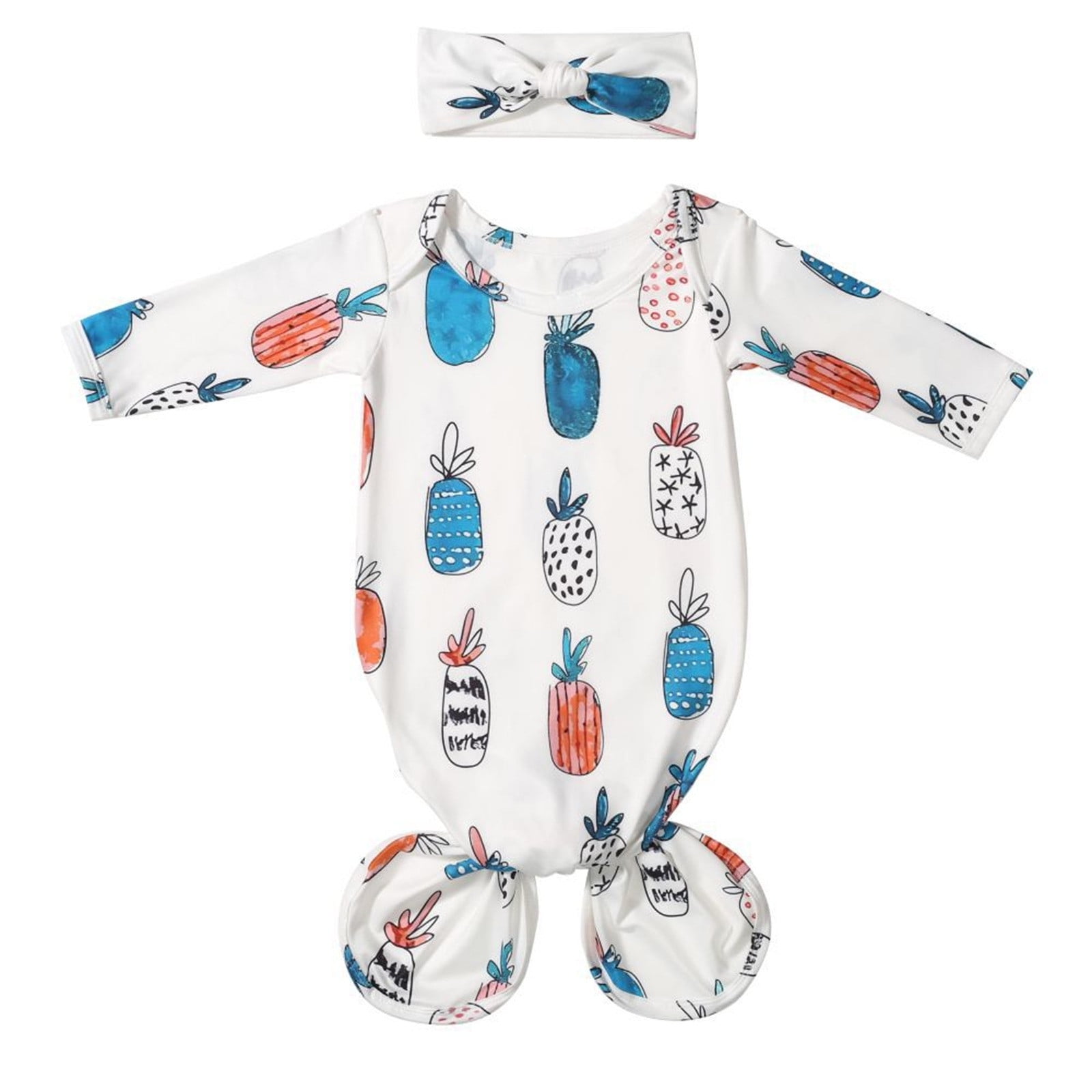 Camp Baby Stuff Baby Coming Home Outfit Knotted Sleep Gown Sleepwear