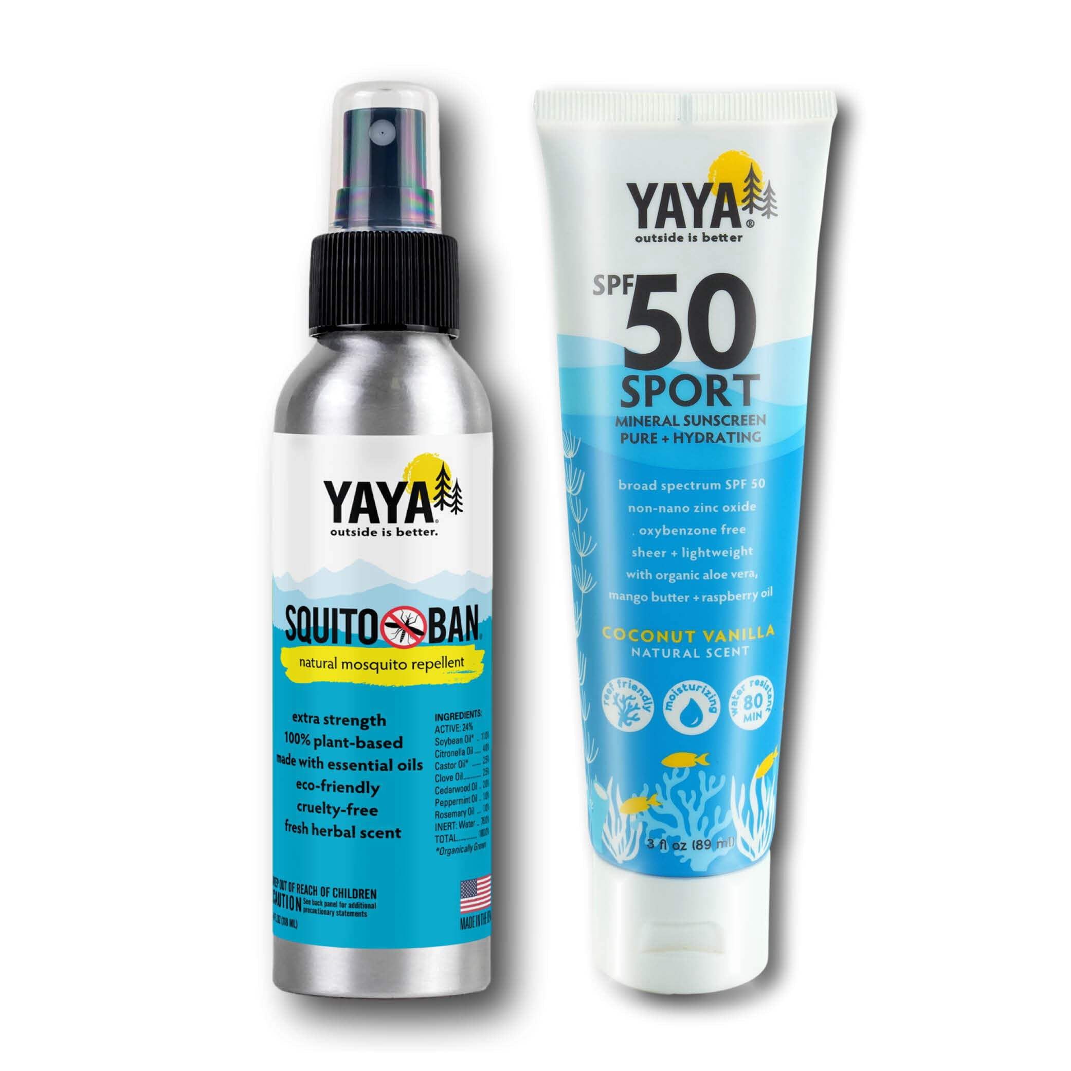 Camp Bundle - Sport SPF 50 Mineral Sunscreen + SQUITO BAN