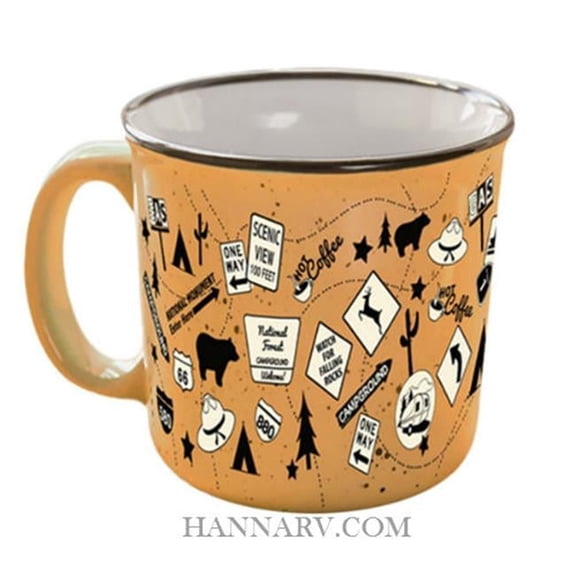 Camp Casual  15 oz. Tangerine Trip Mug