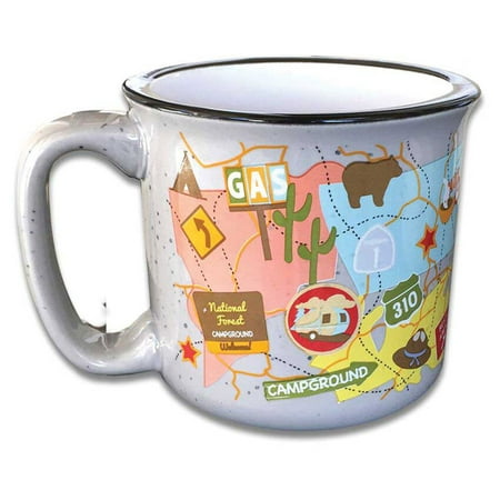 Camp Casual CC-004TMG "The Mug" - Travel Map