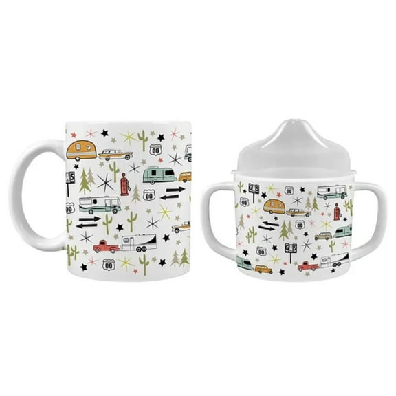 Camp Casual CC-015RT Mommy & Me Mug Set with Sippy Cup - Road Trip