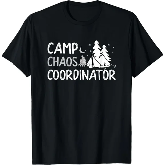 Camp Chaos Coordinator T-Shirt Summer Director Counselor T-Shirt for Men Women G