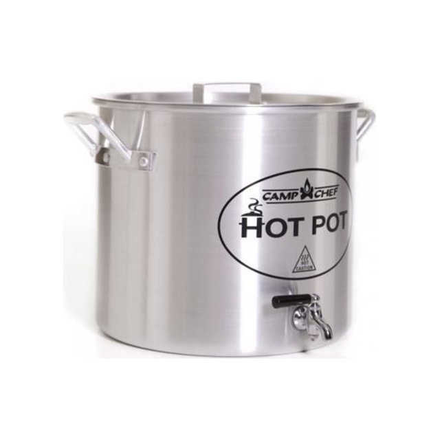 Camp Chef Aluminum Hot Water Pot, HWP20A, 20 Quart Volume, Spigot Valve