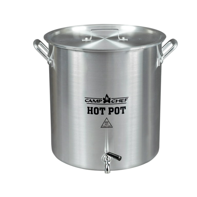 Camp Chef Aluminum Hot Water Pot, HWP32A, 32 Quart Volume, Spigot