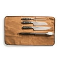 thumbnail image 1 of Camp Chef Deluxe Knife Set 30 Year Anniversary - KSET4, Includes 10" Chef Knife, 7" Santoku Knife, 16" Grill Tongs, 8" Carving Fork, Knife Case, 1 of 8