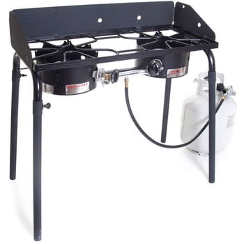 Camp Chef Explorer 30,000 BTU 2-Burner Propane Stove, Steel