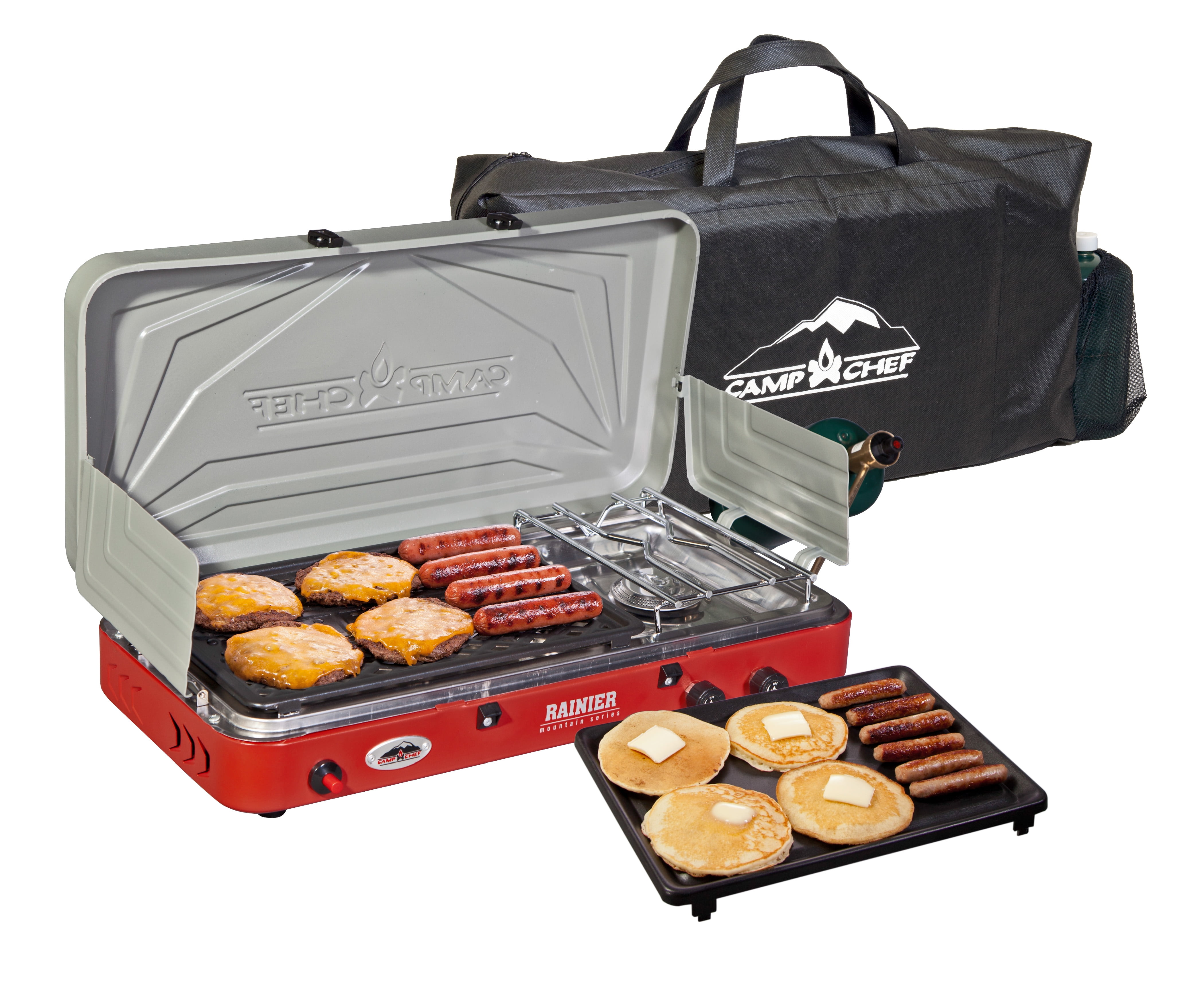 Camp Chef Rainier Camp Stove with Two Burner Grill/Griddle Combo, 1 ct -  Dillons Food Stores