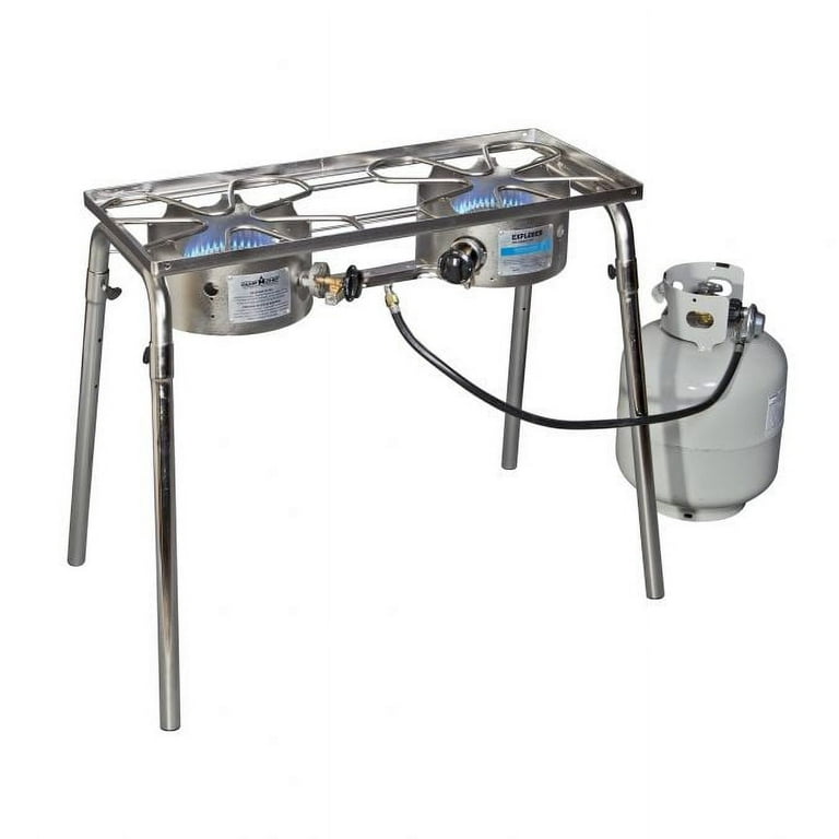 Camp Chef Stainless Steel Explorer Two Burner Stove Outdoor