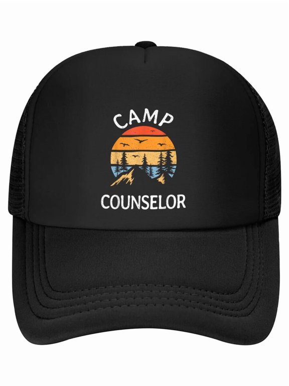 Camp Counselor Retro Summer Director Camper Staff Camping Baseball Cap