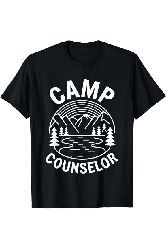 Camp Counselor Shirt Camper Summer Camping Staff T-Shirt BLACK Unisex S-5XL Hot Trending Shirt, Vintage Birthday Gift