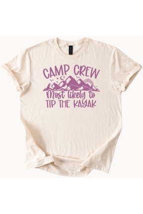 Camp Crew Kayak Camping Trip Graphic T-Shirt