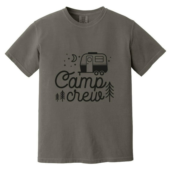 Camp Crew Summer Camping Adventure Family Matching Squad Comfort Color T-Shirt, Unisex, up to size 4XL