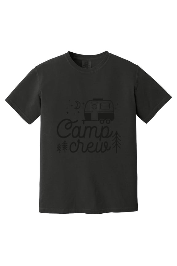 Camp Crew Summer Camping Adventure Family Matching Squad Comfort Color T-Shirt, Unisex, up to size 4XL
