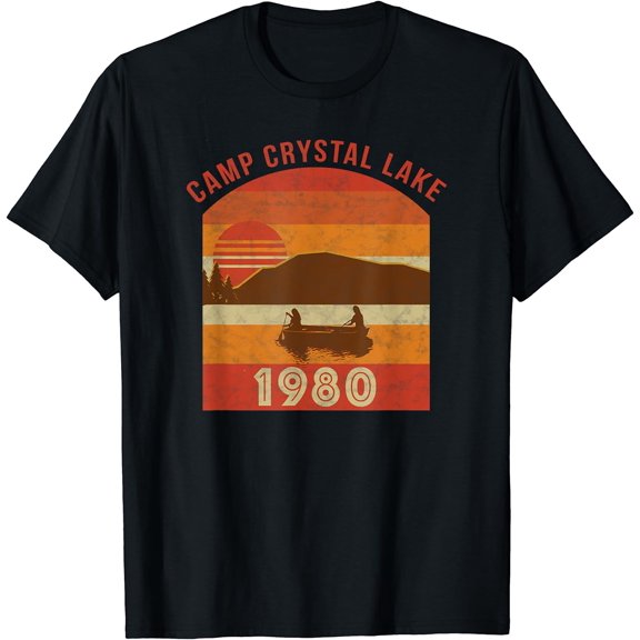 Camp Crystal Lake 1980 Vintage Halloween Gifts of Horror T-Shirt