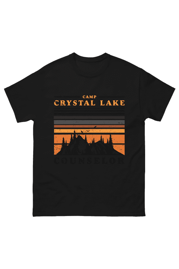 Camp Crystal Lake Counselor Retro 80s Slasher Art Unisex T-Shirt V10692