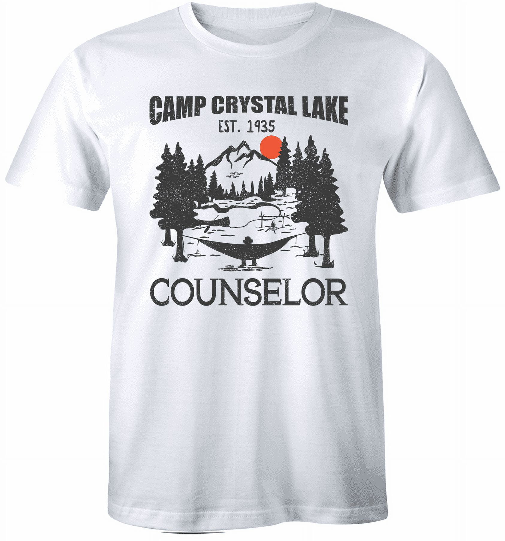 Camp Crystal Lake Est 1935 Counselor T-Shirt Funny Camping 80s Vintage Tee