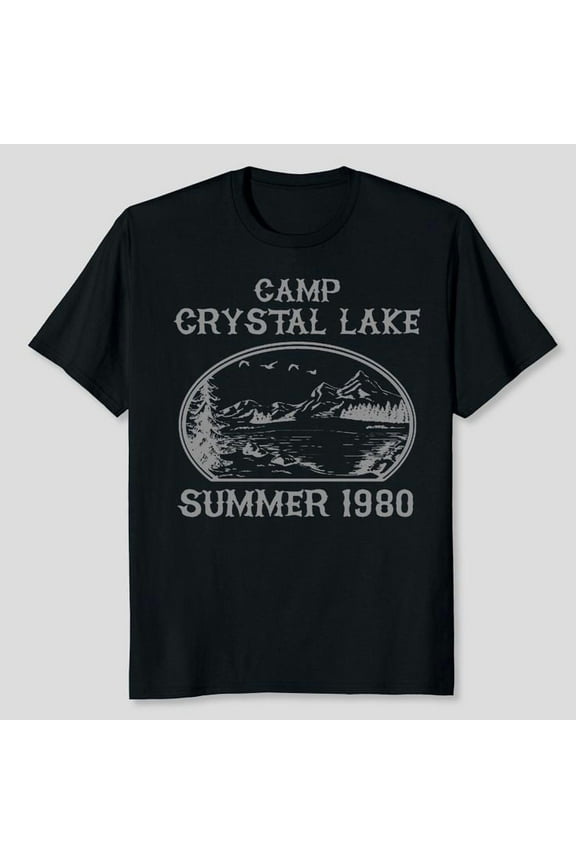 Camp Crystal Lake Friday the 13th Vintage Jason Horror Movie Voorhees Shirts Camp Counselor Tee 80s Graphic, Summer 1980 Men's And Women's Graphic Tee 100% Cotton by TBun, Full Sizes S-5XL