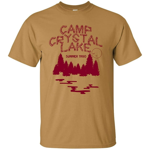 Camp Crystal Lake - Halloween Movie T Shirt - Small - Old Gold