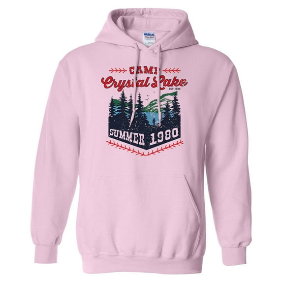 Camp Crystal Lake Hoodie Sweatshirt Unisex 5X-Large Pink