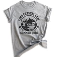 thumbnail image 1 of Camp Crystal Lake Shirt, Unisex Women's Men's Shirt, Funny Horror Movie T-shirt, Graphic Tee, Heather Gray, X-Large, 1 of 6