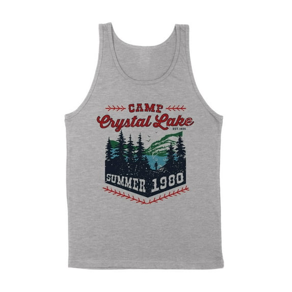 Camp Crystal Lake Tank Top Unisex X-Large Grey