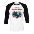 thumbnail image 1 of Camp Crystal Lake Three-Quarter Raglan Sleeve Baseball Shirt Unisex X-Large White/Black, 1 of 5