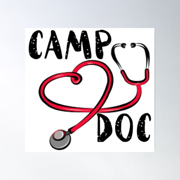 Camp Doc Poster Wall Art, Modern Wall Decor, 8x12 UNFRAMED