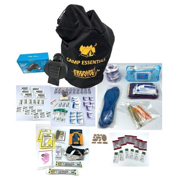 Camp Essentials Kit - Essential Items for Camping by PrepareSurvive