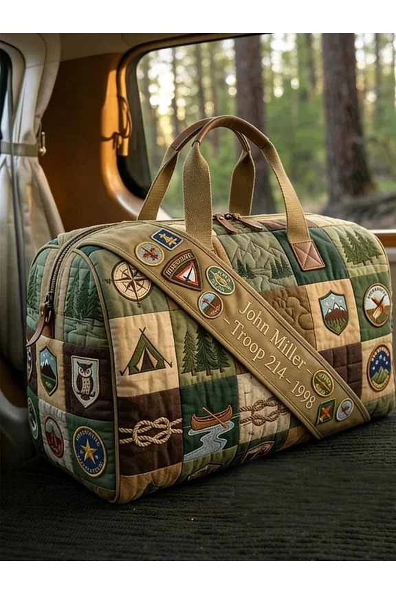 Camp Explorer Quilted Duffle Bag