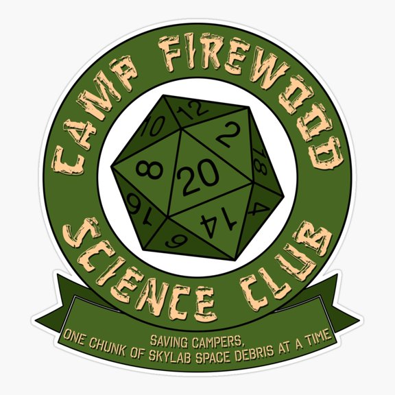 Camp Firewood Science Club Vinyl Decal Sticker