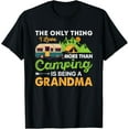 thumbnail image 1 of Camp Grandma Retro Vintage Outdoor Tee Women's Camping T-Shirt, 1 of 3